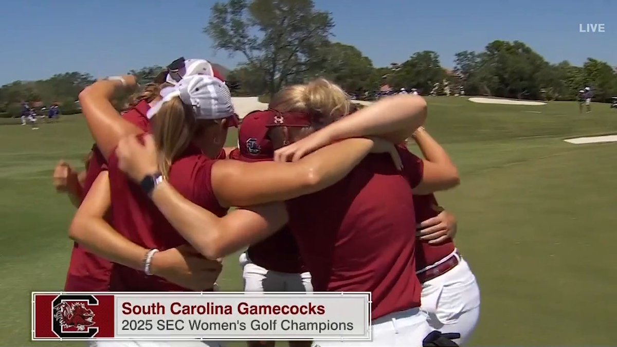 U-S-C! U-S-C! U-S-C! SOUTH CAROLINA WINS THE SEC CHAMPIONSHIP 🏆 South Carolina Women's Golf