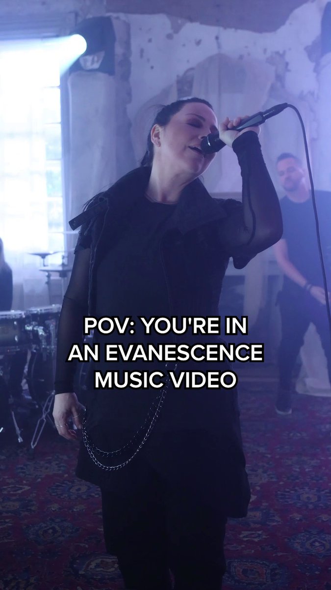 POV: you're inside an Evanescence music video (and you've never been happier)
