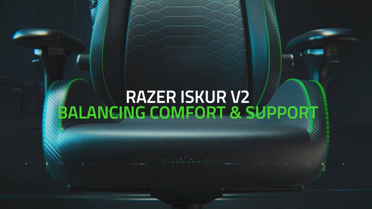 Watch on to learn how the widened seat base and dual-density foam of the Razer Iskur V2 gaming chair keeps you well supported through the day and night. Find out how else the #RazerIskur V2 is designed to elevate your seating experience: #RazerChair #ergonomics