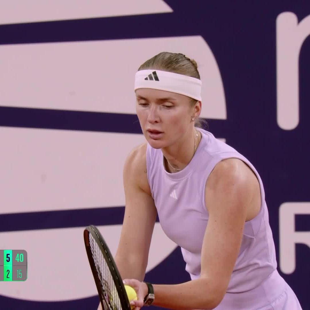 Svitolina 🤝 Semifinals Elina Svitolina surges into the semifinals in Rouen after defeating Bouzas Maneiro in straight sets, 6-3, 6-2! #OCRM2025