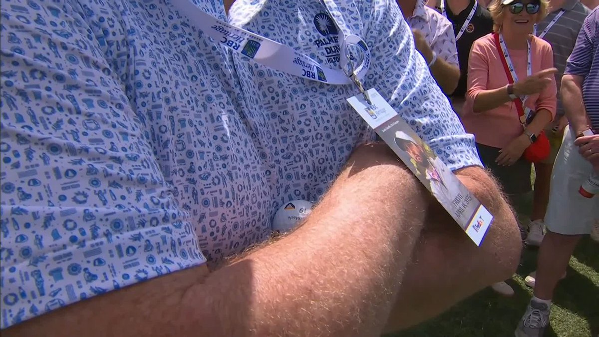 "Can you go for a walk?" 😂 Tommy Fleetwood's ball lands in the arms of a spectator 😅