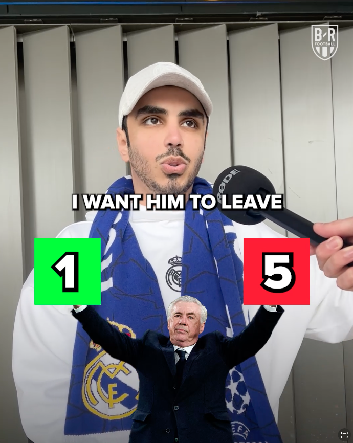 Real Madrid fans are out on Carlo Ancelotti 👋