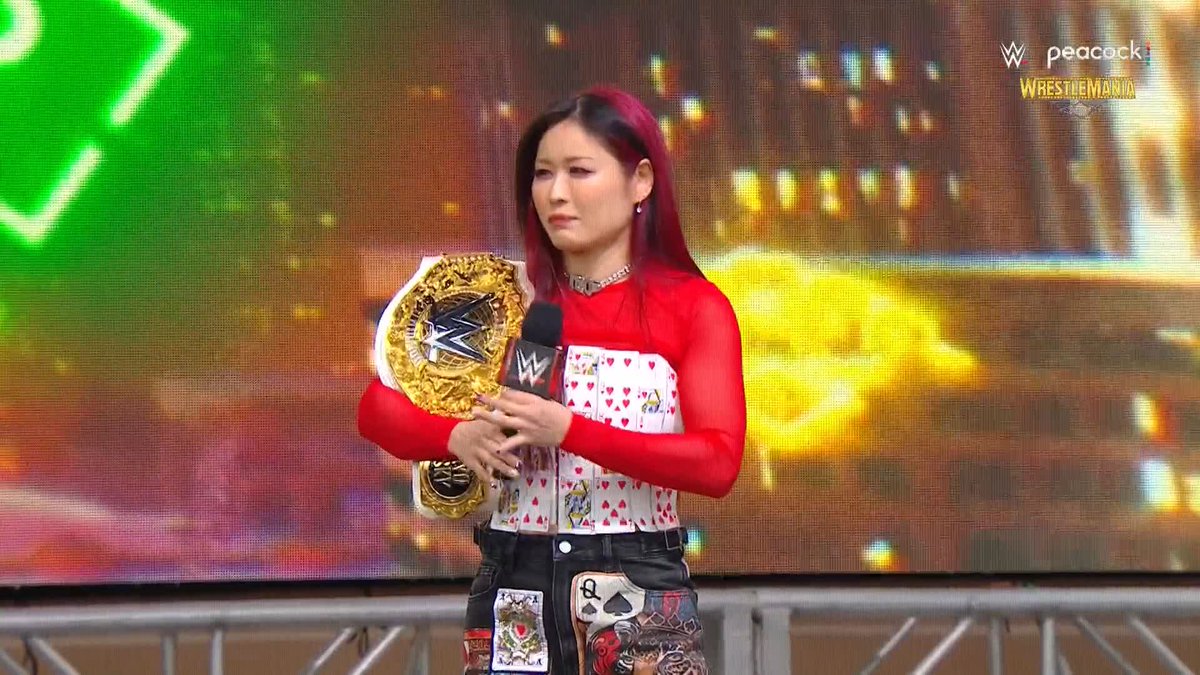 .IYO SKY is feeling confident ahead of #WrestleMania! 👏