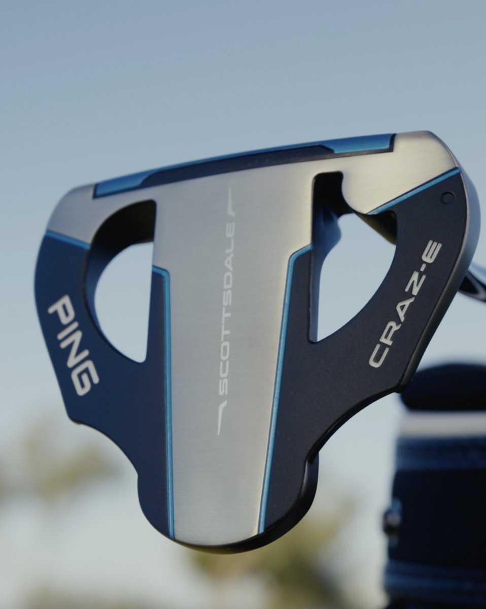 High MOI with multiple alignment cues. The Craz-E is back. The Scottsdale putter model is also available in a mid-length build with a longer shaft and grip for even more stability. #PlayYourBest