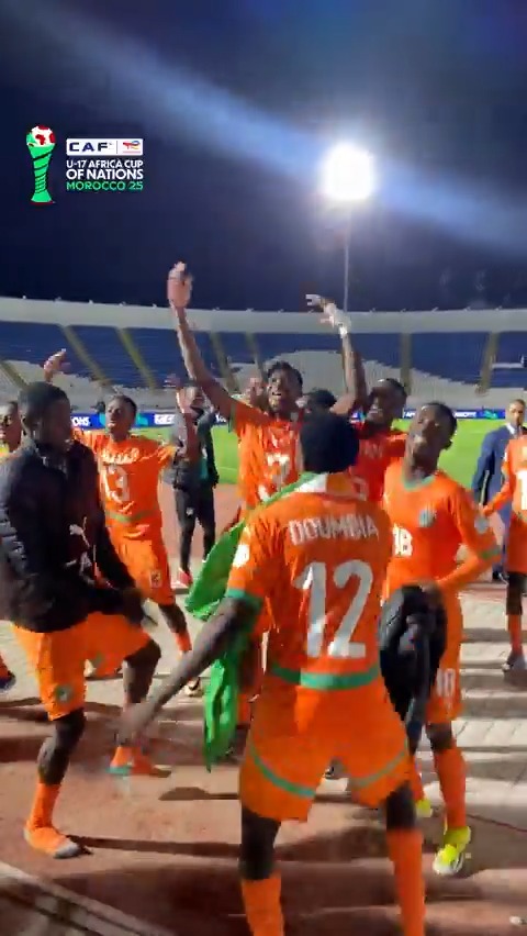 If you're a bronze medalist and you know it, dance all night! 🇨🇮🥳 #TotalEnergiesAFCONU17