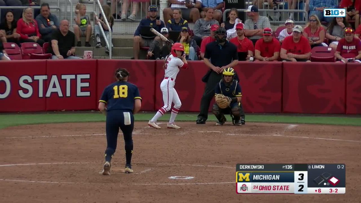 Are you Kidding me Skylar Limon 😱 A home run to take the lead in the 6th AND a diving catch in 7th to help Ohio State Softball secure the win 👏 #B1GSoftball x Skylar Limon