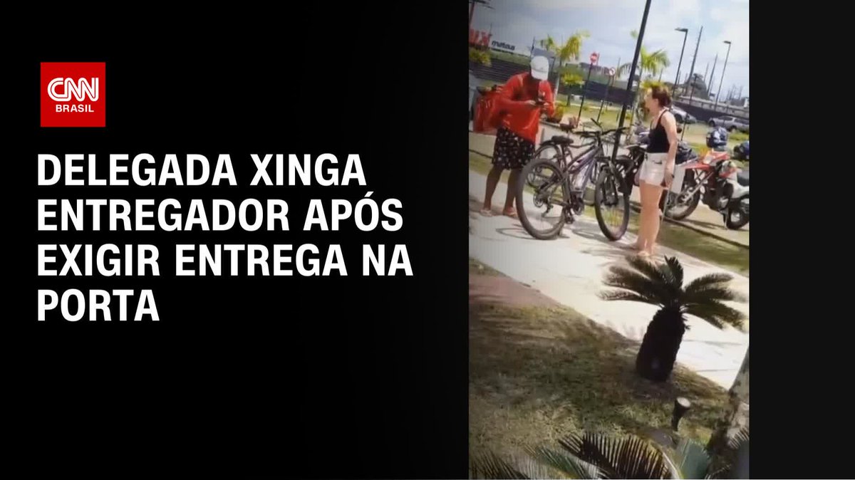 Delegada xinga entregador após exigir entrega na porta; assista #CNNBrasil