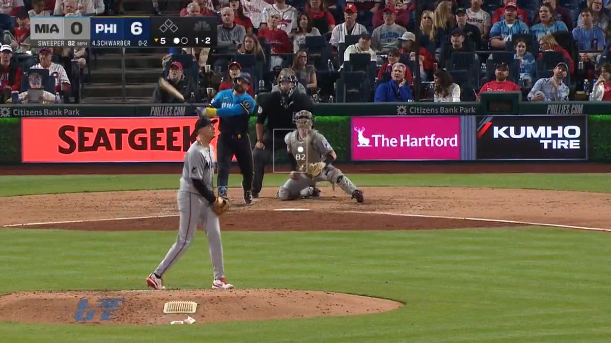 Special delivery for the bullpen: One gigantic Schwarbomb #RingTheBell