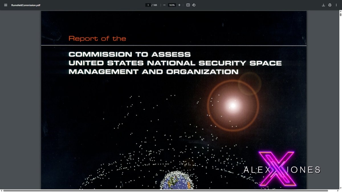 EXCLUSIVE INTEL: Donald Rumsfeld's 1999 Plan For A "Space Pearl Harbor" To Usher In Global Tyranny REVEALED X-Tech Researcher Dark Journalist Lays Out How A Staged UFO Invasion / Space War Could Be Used To Trigger A Preplanned COG Program » LIVE X STREAM: