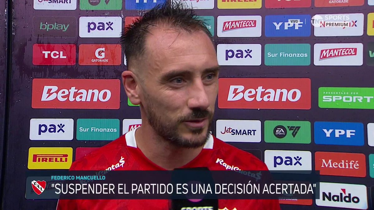 #Independiente Se suspendió el partido. La palabra de Mancu 👇