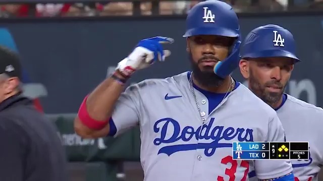 テオスカーがタイムリー💥 貴重な追加点！2-0 🎥Los Dodgers