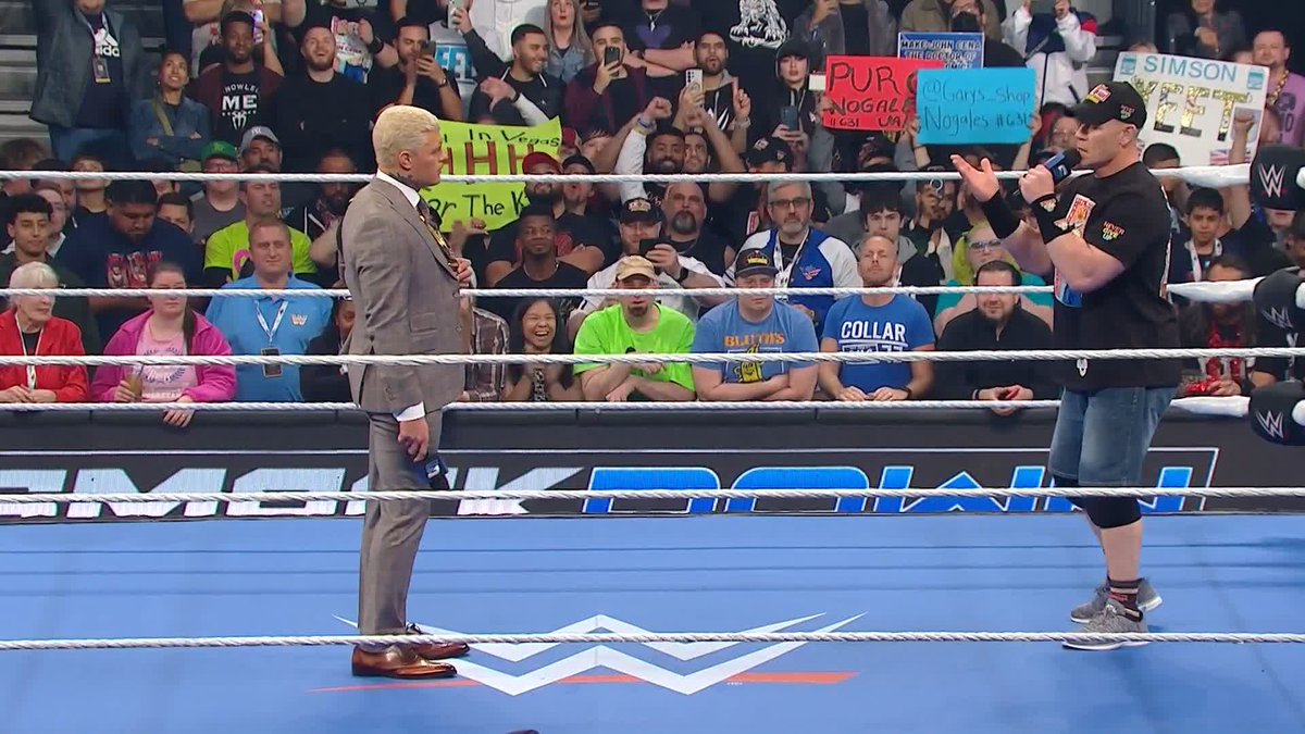 "You will lose because you care about THEM!" John Cena is sick of the WWE Universe... 😳 #SmackDown