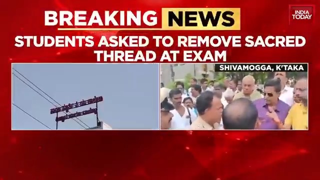 Outrage over 'janeu' removal at exam hall row; FIR filed against exam officials in Karnataka's Shivamogga #ITVideo | Aishwarya Paliwal Nagarjun Dwarakanath
