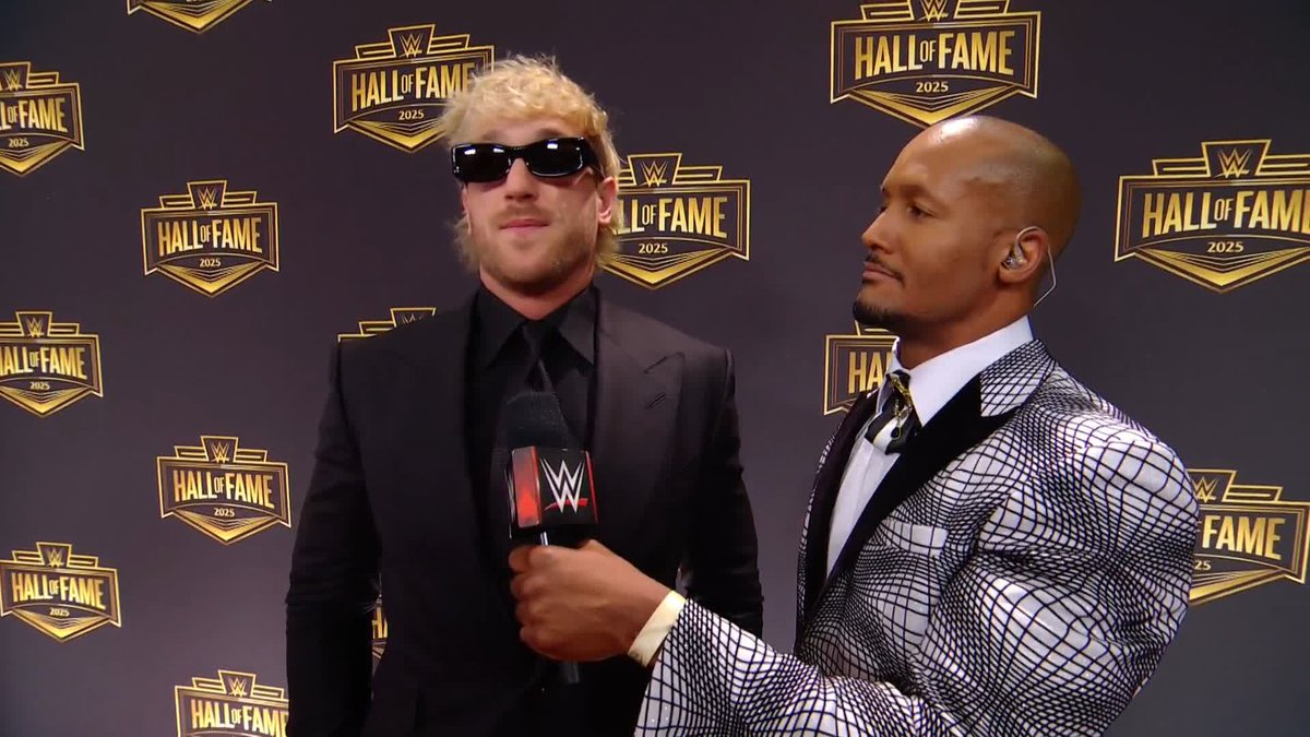 Why does Logan Paul think he's here tonight? 🤨 #WWEHOF