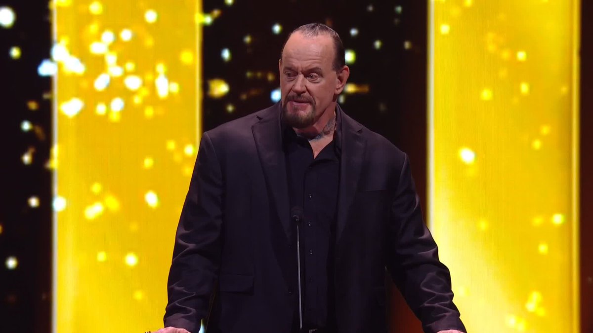 Undertaker proudly inducts his wife, Michelle McCool into the 2025 #WWEHOF! ❤️