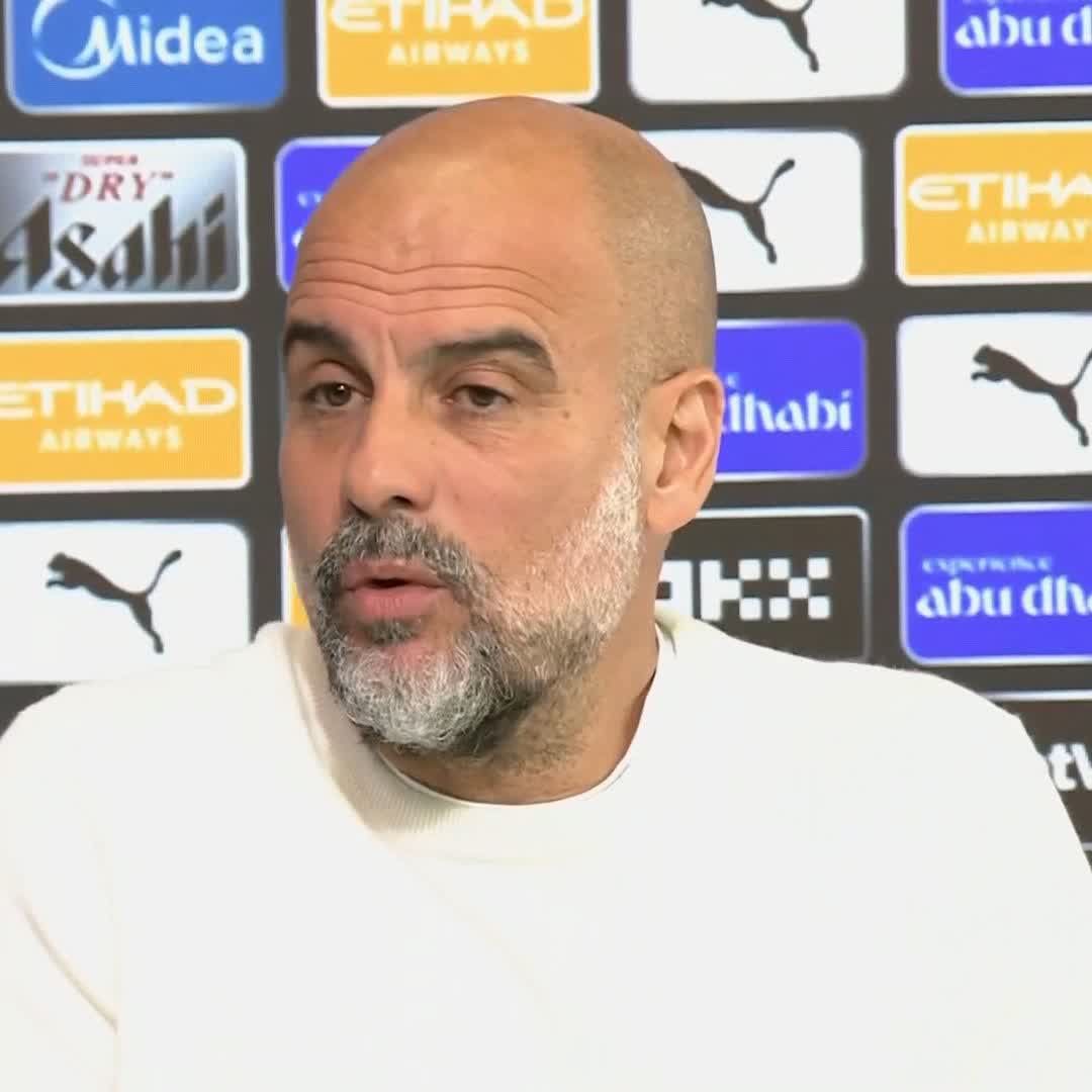 "I don't like a bigger squad, the squad is exceptional" Pep Guardiola has defended his Man City team and says it's "terrible" leaving players out of the squad 🔵