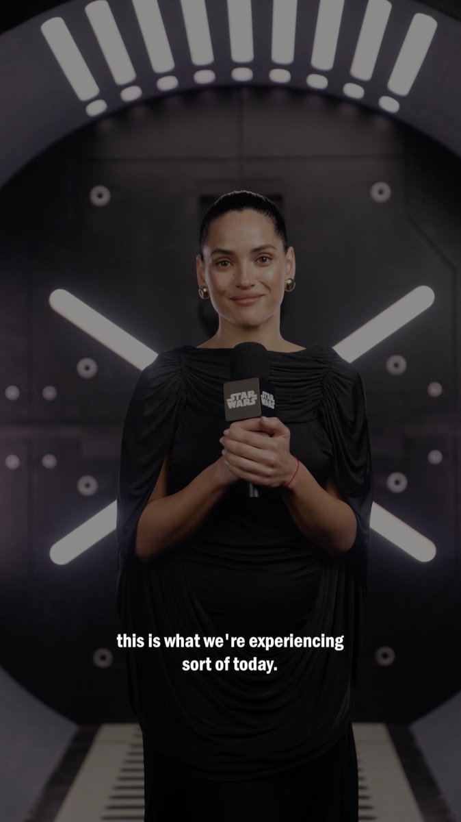 Adria Arjona loves being a part of the Star Wars community. #StarWarsCelebration.