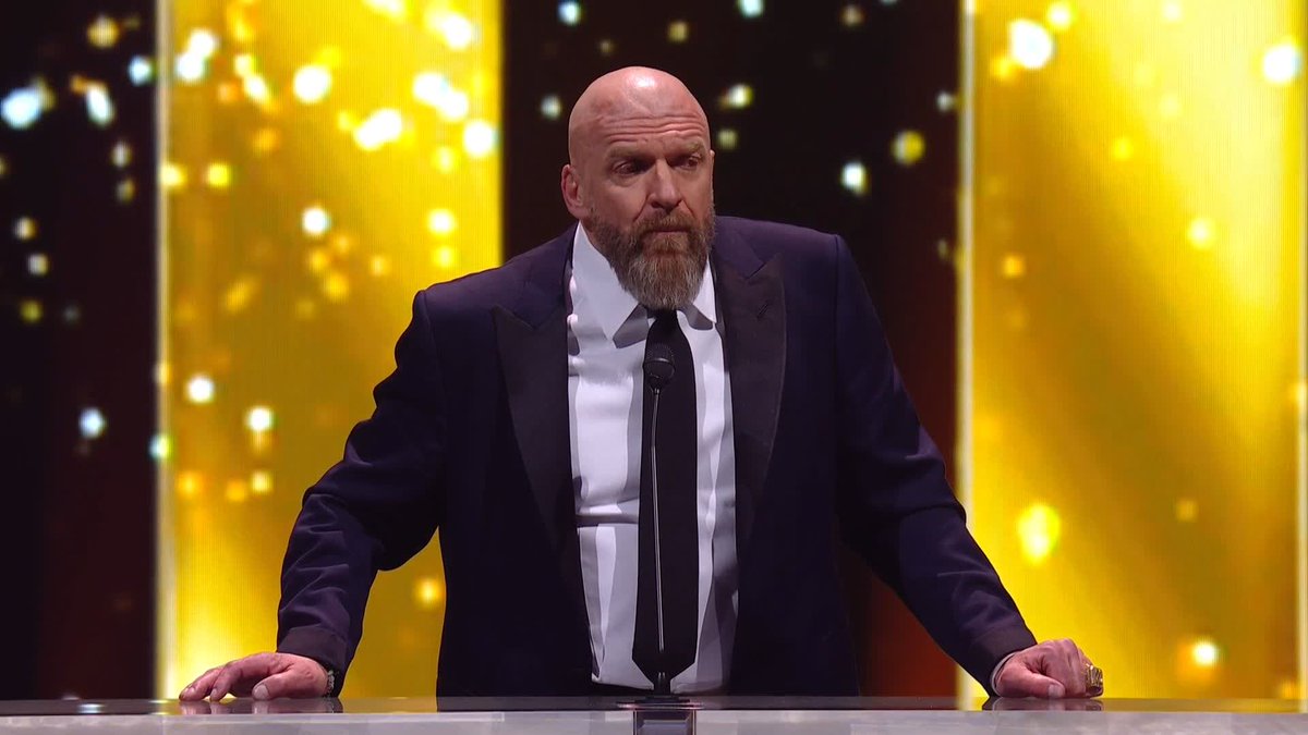 Thank YOU, Triple H. 🫶🥹 Congratulations to all of tonight's #WWEHOF inductees! Next stop: #WrestleMania! 🔥🔥🔥