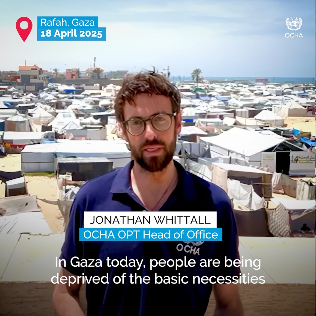 #Gaza is suffocating. It has been almost 50 days of total aid blockade. “This is deprivation by design.” - Jonathan Whittall ⬇️⬇️⬇️