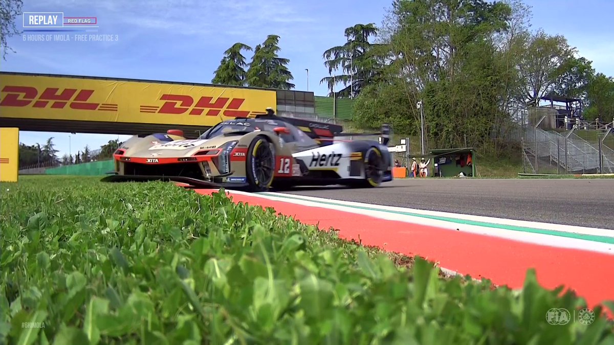 Jota Sport #12 ploughs into the barrier just 10 minutes into FP3 😰 Watch LIVE on #WEC #6HImola