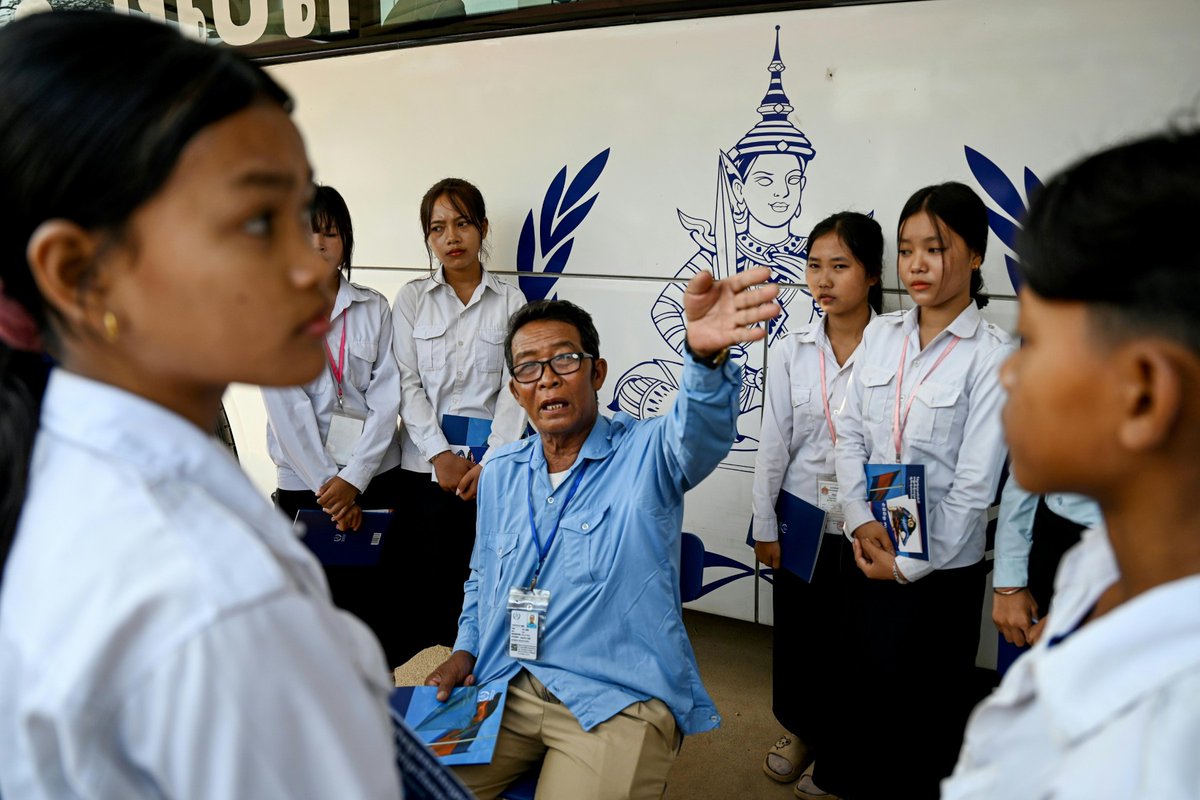 🇰🇭 VIDEO: Fifty years after Phnom Penh fell to the Khmer Rouge, survivors like Mean Loeuy are helping Cambodia's youth learn about the atrocities that killed two million people. A mobile museum travels across the country, sharing firsthand accounts of starvation and genocide.