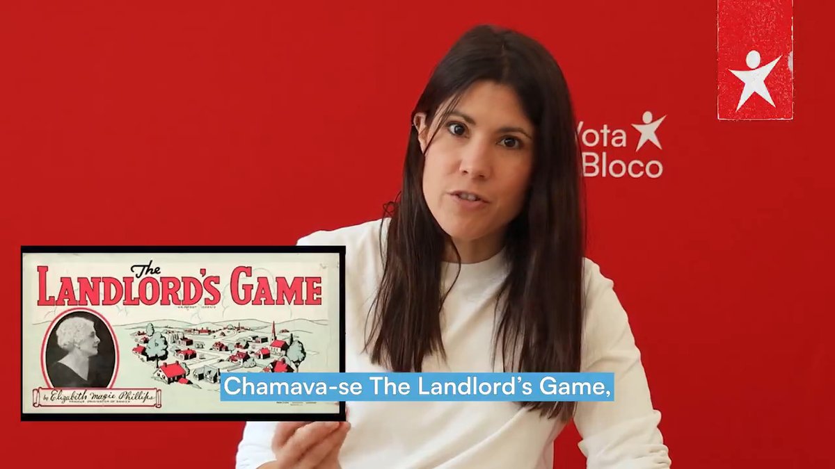 Sabias que o jogo do monopólio foi inventado por uma mulher que queria denunciar a especulação imobiliária? A mariana mortágua conta-te a história.