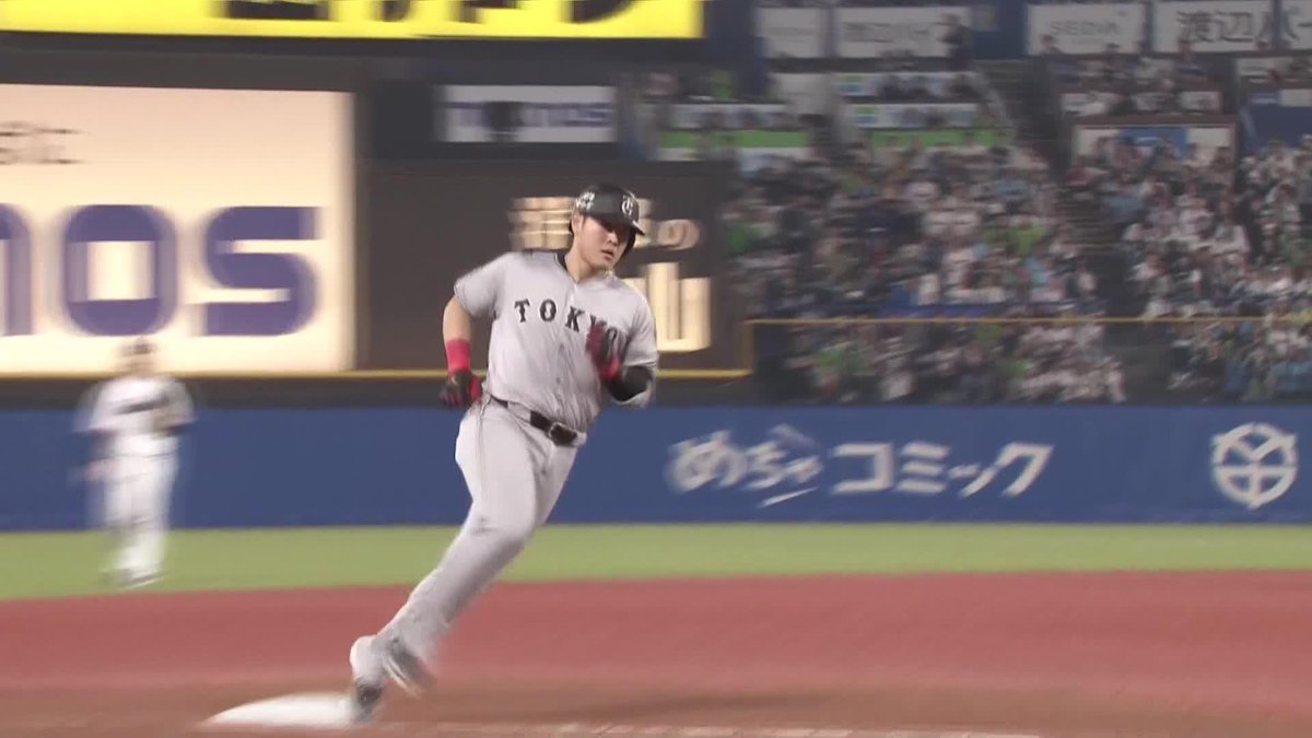 4番が仕留めた 美しい弾道が左中間へ 岡本和真が第6号ホームラン ⚾プロ野球(2025/4/19) 🆚ヤクルト×巨人 📱Live on DAZN #オレをみろ #ジャイアンツ