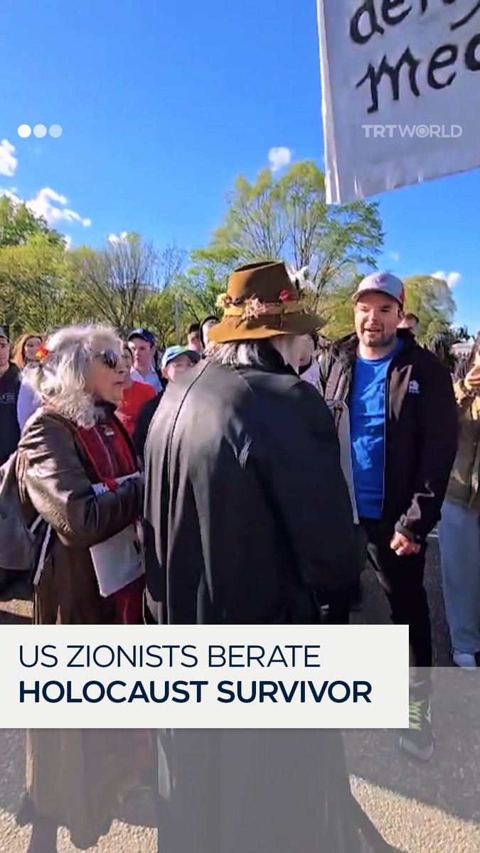 "She is a brainwashed Holocaust survivor" A Zionist group threatened to deport Holocaust survivor Marione Ingram and pro-Palestine activists to “Palestine or El Salvador” during a protest against Israel’s genocide on Gaza outside the White House.