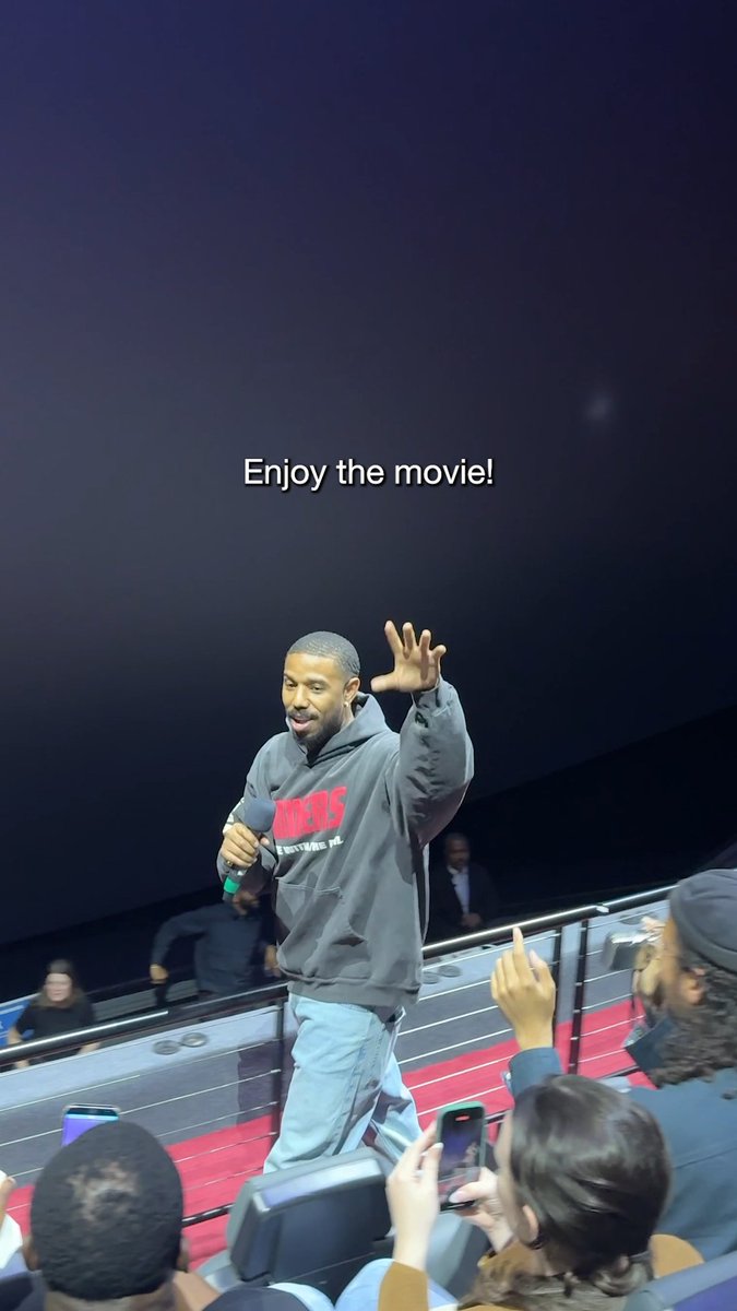 Michael B. Jordan, Wunmi Mosaku and Ludwig Göransson surprise audiences at a screening of ‘SINNERS’ at the BFI IMAX