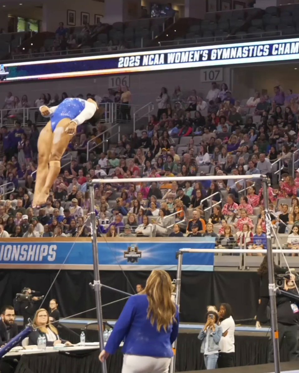 The height Jordan Chiles got here is 🤯 🤯 🤯 Gymnastics national championships | Saturday at 4 ET on ABC, ESPN+ and Disney+