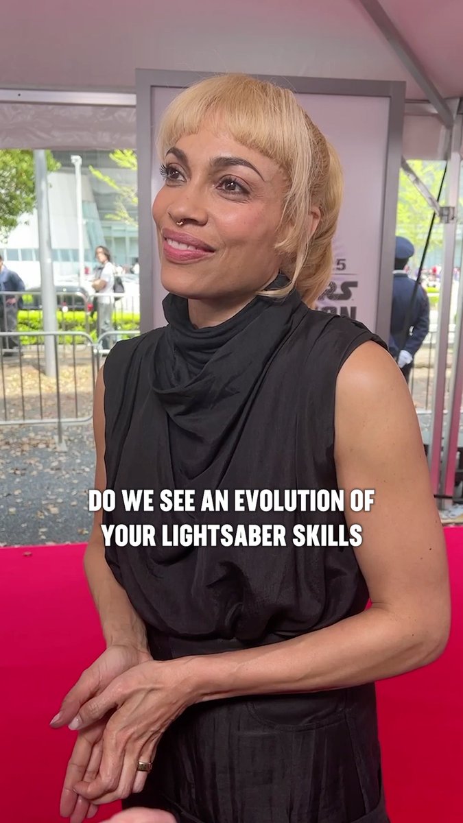 Rosario Dawson shares the skills she developed during lightsaber training for #Ahsoka.