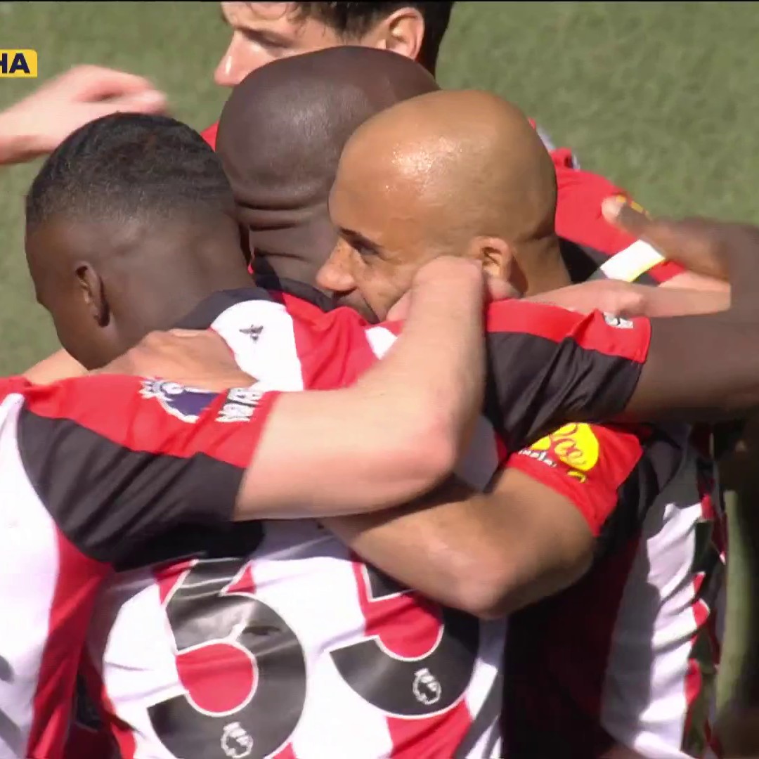 Perfect pass, perfect finish! Bryan Mbeumo gives Brentford the lead over Brighton. 💥 📺 Peacock | #BREBHA
