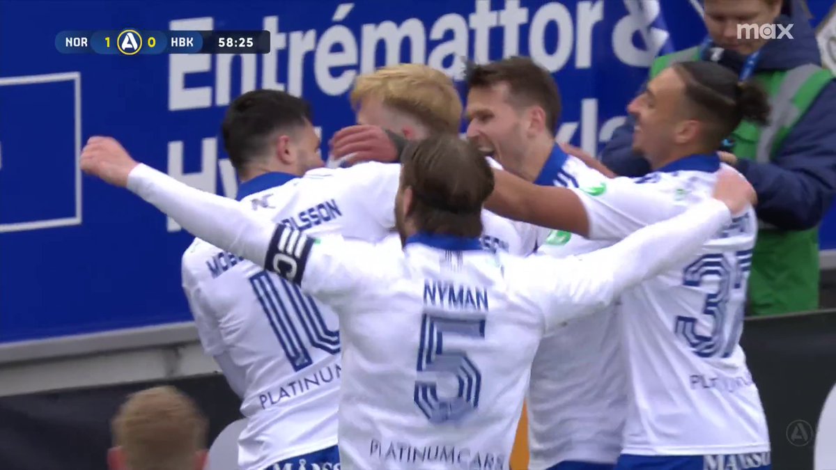 1-0 IFK Norrköping! Isak Andri Sigurgeirsson avslutar ett flygande Peking-anfall ⚪🔵 📲 Se matchen på Max