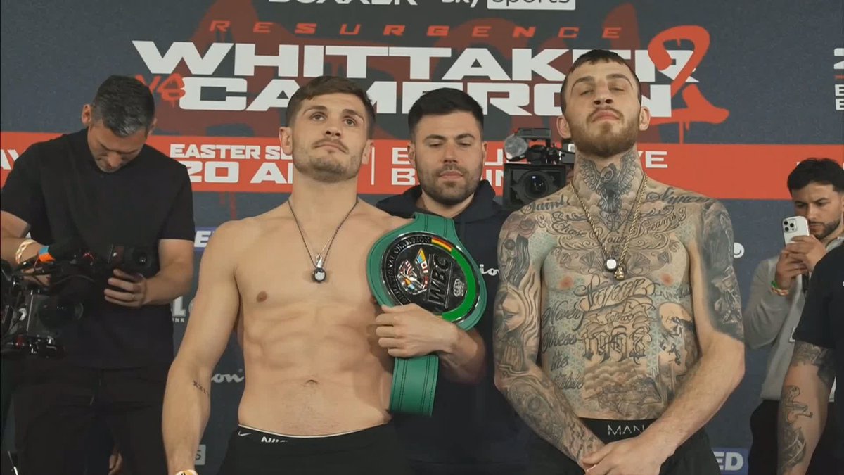 A proper barn burner in store tomorrow night 🔥 #WhittakerCameron2 | Easter Sunday, April 20 | Live on Sky Sports