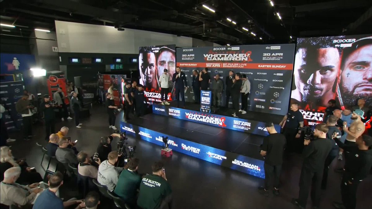 Ben Whittaker takes to the scales 🤣 #WhittakerCameron2 | Easter Sunday, April 20 | Live on Sky Sports