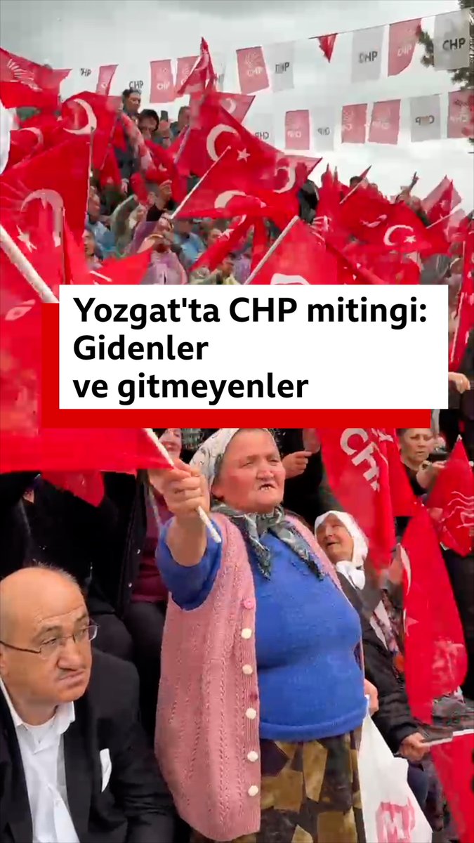 CHP #Yozgat mitingine katılmayan bir kişinin temennisi: "İnşallah dolu yağar da... Yalnız şehir içine yağsın, araziye yağmasın. Millet dağılsın, dinlemesin"