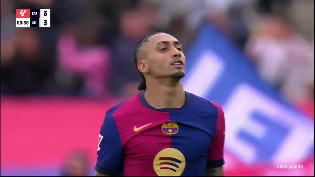 LAMINE YAMAL ASSISTS RAPHINHA FOR THE EQUALIZER! 3-3 JUST LIKE THAT🔥