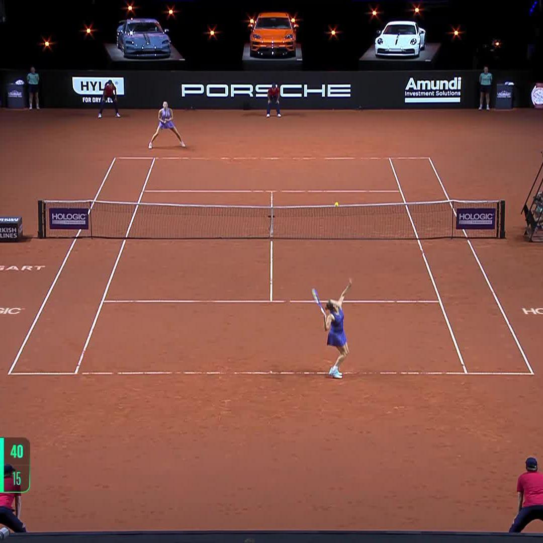 step back and 💥 Sabalenka Aryna | #PorscheTennis