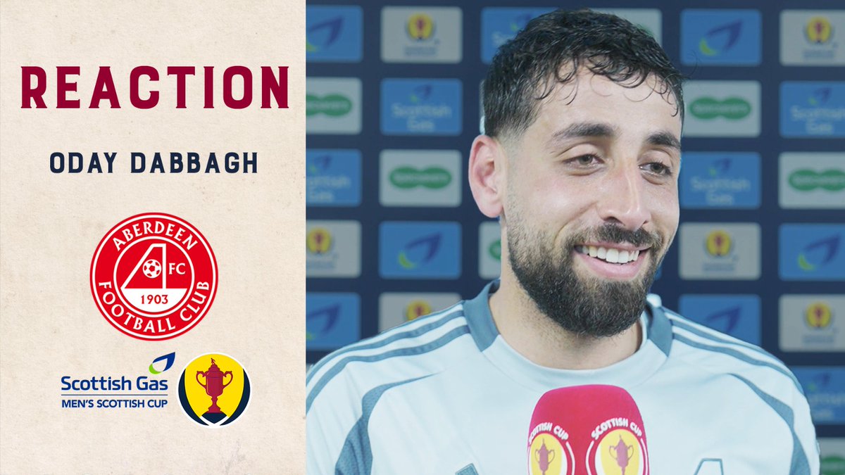 ๐๏ธ "I'm so happy!" We were post-match with the match winner for Aberdeen FC today. #ScottishCup