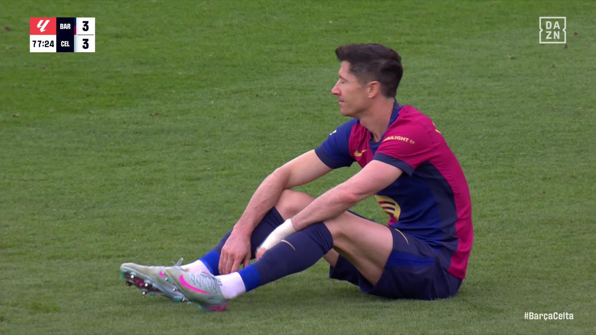 ALARMA LEWANDOWSKI 🚨 El polaco pidió el cambio a una semana de la final de la Copa del Rey… #LALIGAenDAZN ⚽️
