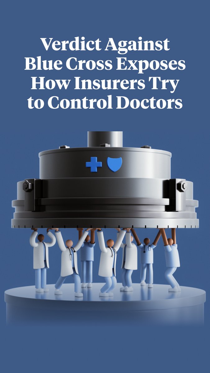 Blue Cross Blue Shield Louisiana authorized mastectomies and breast reconstructions for women with cancer but refused to pay a hospital's full bills. A jury found the insurer liable for fraud & awarded the hospital $421M: T. Christian Miller has the details 👇