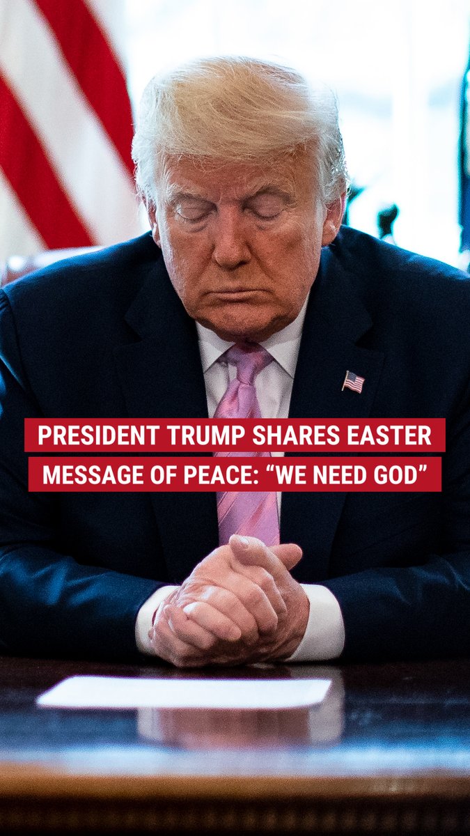 "With [God's] help, we will make our nation stronger." @realdonaldtrump shares a message of faith and hope as he wishes Americans a “happy and beautiful” Easter.