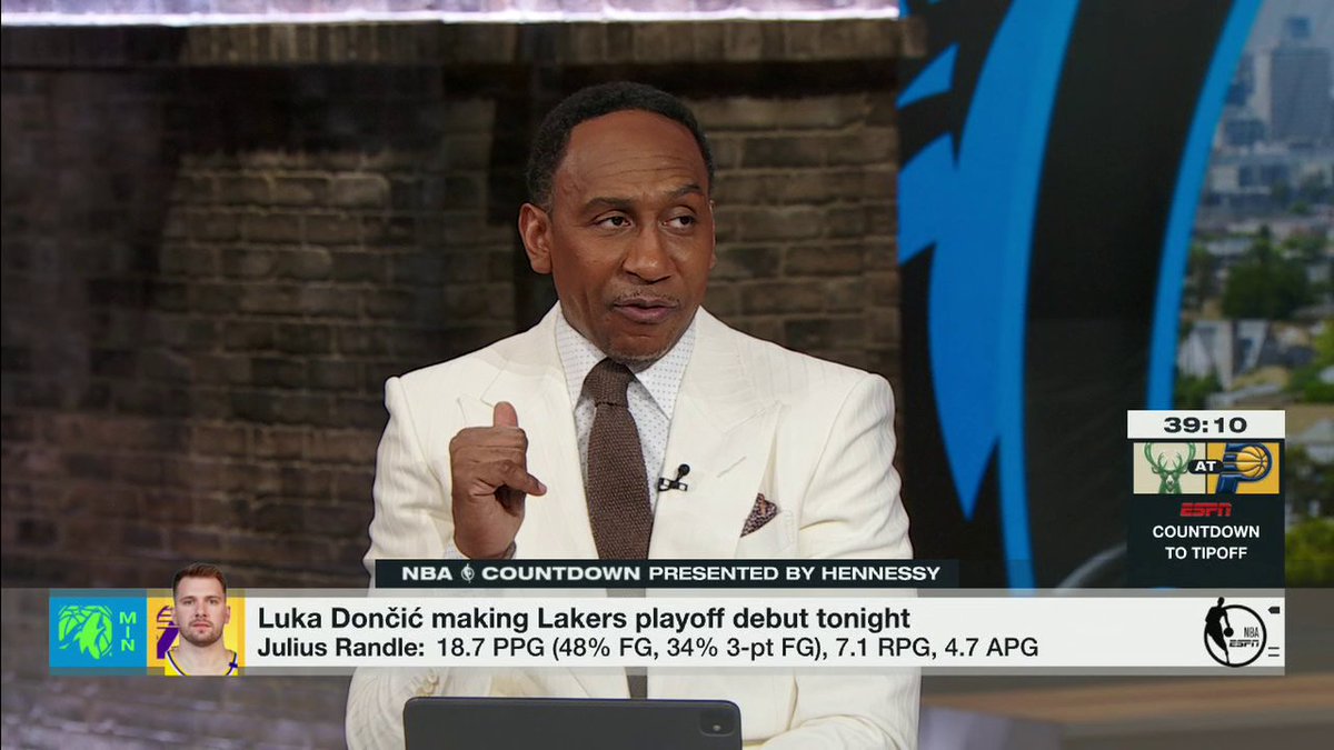 "JJ Redick is too smart of a coach to let [Luka Doncic] get put on an island." 😳 Kendrick Perkins and Stephen A Smith on why the role players might matter more than the superstars in Lakers-Wolves 👀