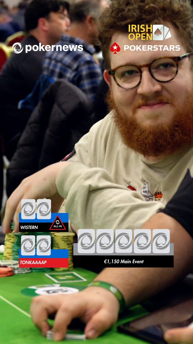 ❌ Wistern finds himself AT RISK in the €1,150 Main Event Irish Open.... TO THE HANDS OF Parker Talbot! PokerStars Ambassador Vs Ambassador ACTION!!! Does this give Tonkaaaap any extra points for the Shamrock Showdown if he finds a way to knock out Wistern 🤔!?