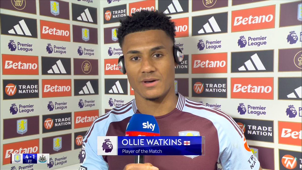 "No one's happy to sit on the bench!" Ollie Watkins reacts to scoring on his return to the Aston Villa starting XI 💪