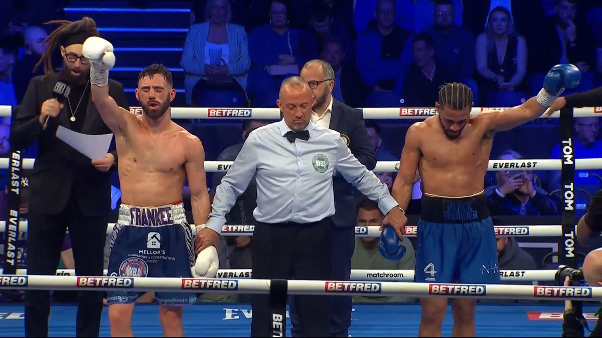 👊 Caoimhín Agyarko gets the nod by majority decision! 📝 95-95, 97-94, 96-94 Great scrap! #KellyAgyarko #SmithGermain