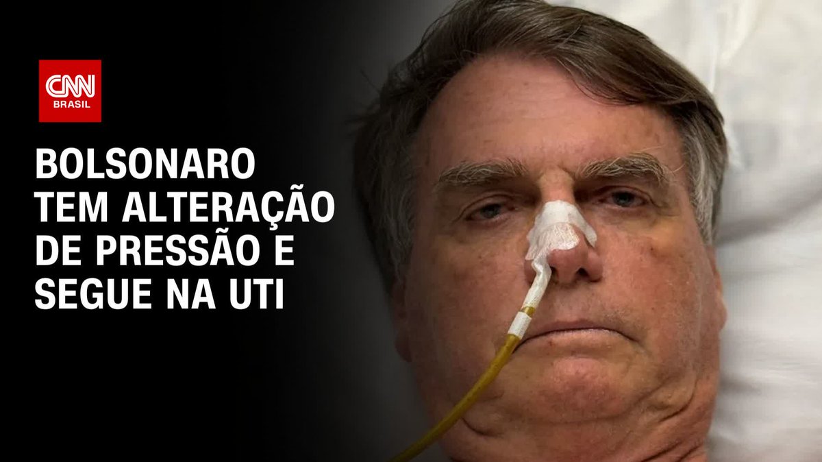 Bolsonaro tem alteração de pressão e segue na UTI; assista #CNNBrasil