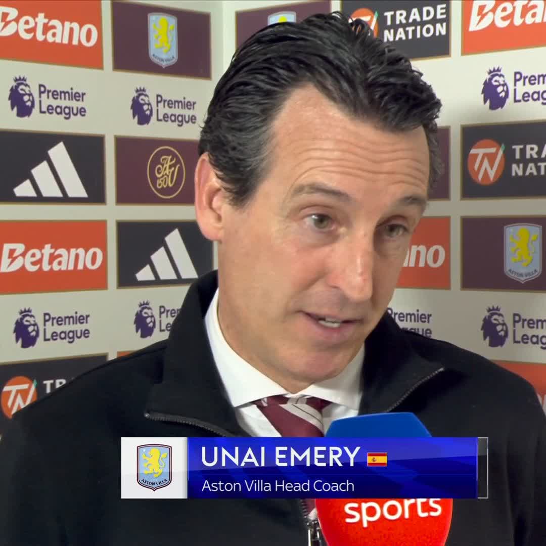 "I'm completely happy with how we responded... WOW!" 😲 Aston Villa manager Unai Emery is delighted after his side thrashed Newcastle 4-1 🟣