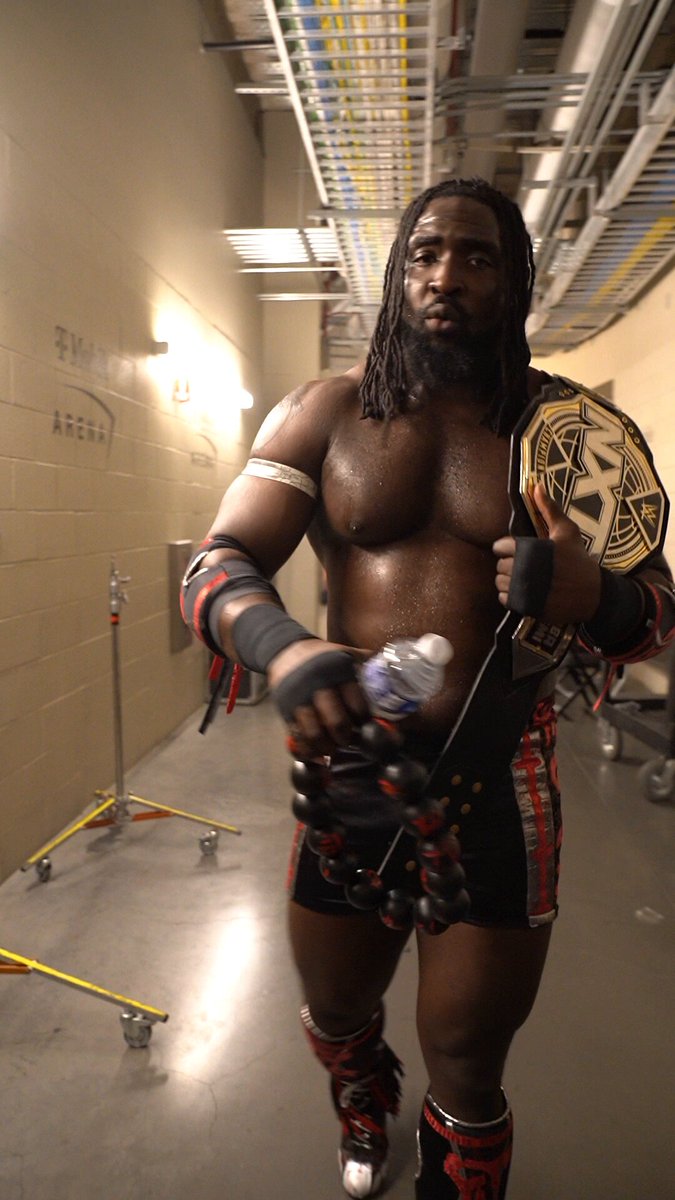 "I am the now. I am the present. I belong here!" This is Oba Femi wwe's world, and we're all just living in it! 😤 #StandAndDeliver