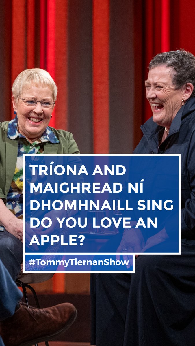 Stunning 😍 Sisters Maighread and Tríona Ní Dhomhnaill perform ‘Do You Love an Apple’ #TommyTiernanShow
